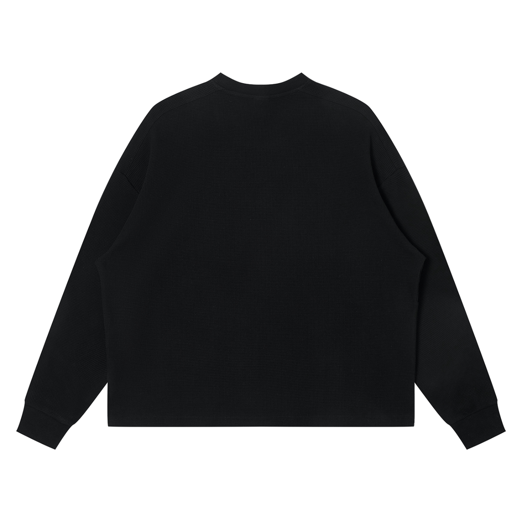 Blessed Waffle Boxy Long Sleeve