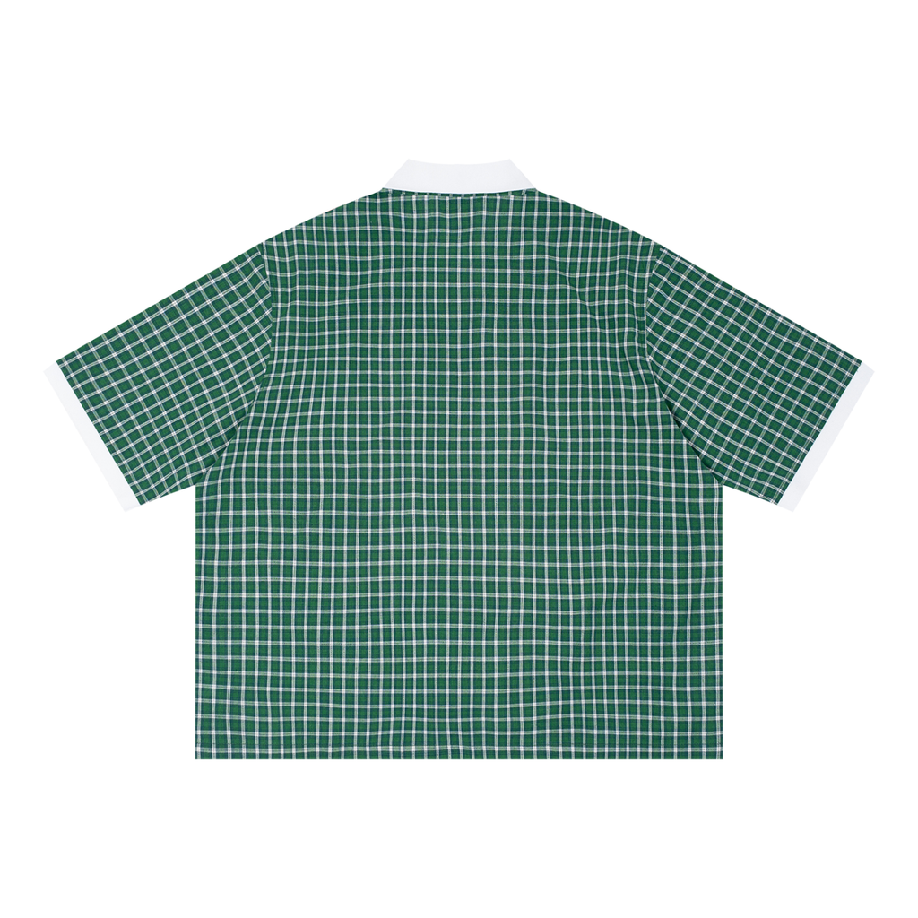"Beautiful YHWH" Boxy Plaid Polo Shirt