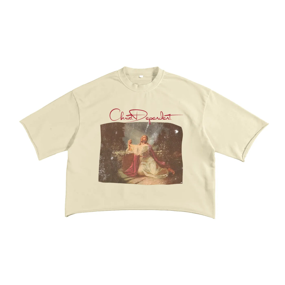 "Christ Dependent" Boxy-Cropped T-shirt