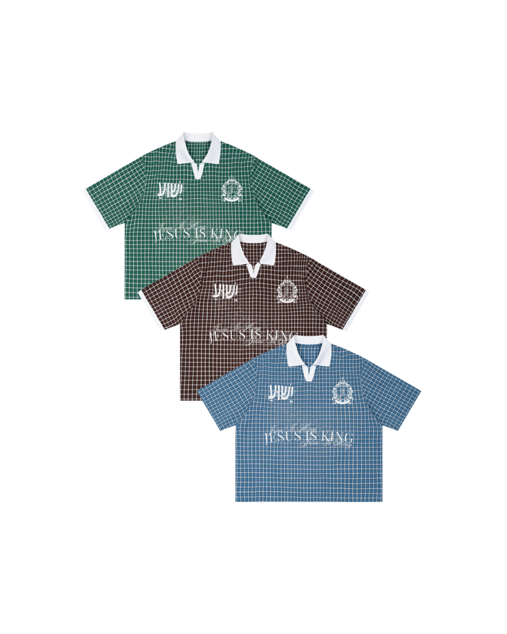 "Beautiful YHWH" Boxy Plaid Polo Shirt